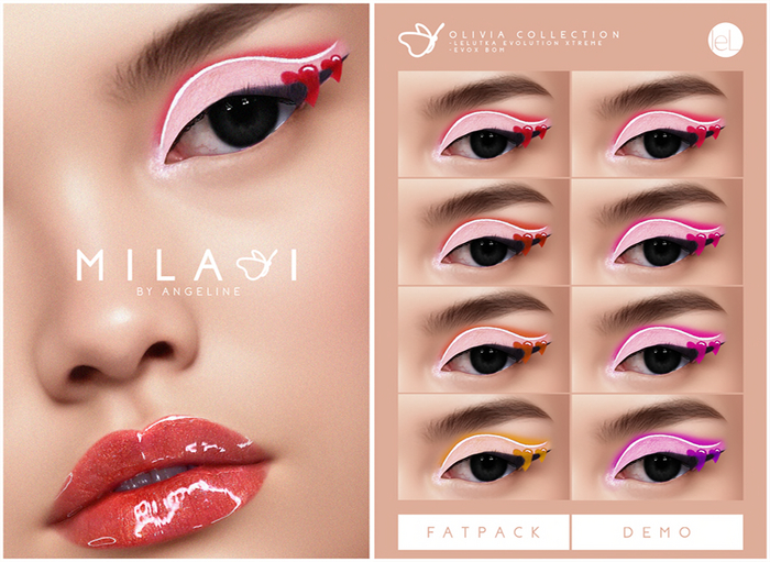 Second Life Marketplace MILANI Cosmetics "Olivia" Eyeshadow (DEMO)